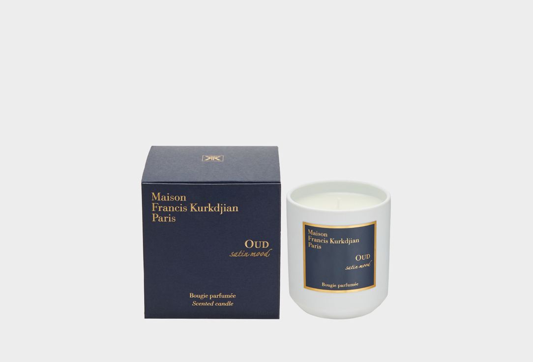 maison francis kurkdjian oud satin mood candle gr