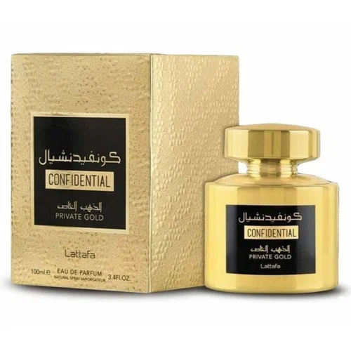 lattafa confidential private gold 100